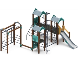 Детская игровая площадка Городок (Тайга) горка Н 1200 ДИК 2.01.3.04-03, фото 2