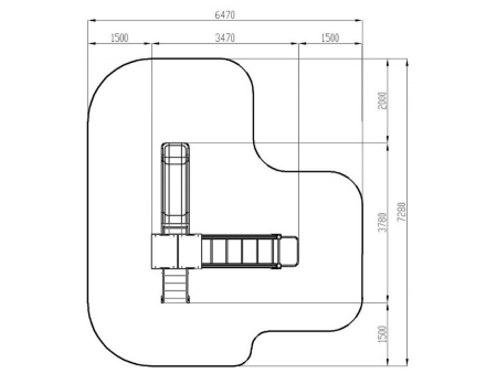 Детская игровая площадка Н 900 ДИК 1.05.01-24, фото 4