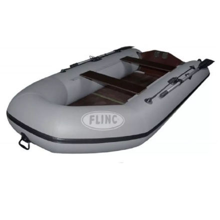 Надувная моторная лодка ПВХ Flinc (Флинк) FT290L серый, фото 1