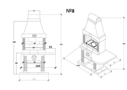 Закрытая беседка Шале М с барбекю, фото 3