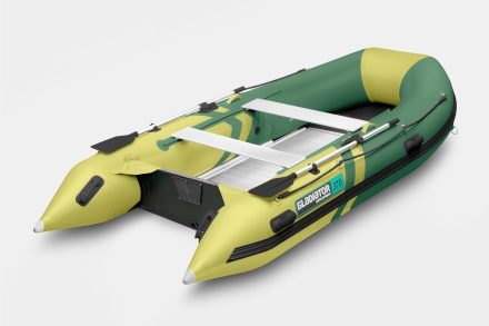 Gladiator B 370 AL LIGHT Зелено-оливковый моторная лодка ПВХ Алюминиевый пайол, фото 2