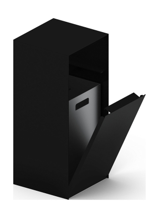 Урна парковая (черная) - МФ 50.02.01-01 (под анкера), фото 1