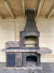 Печь № 15 — Барбекю с печью под казан, фото 9