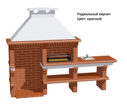 Печь Аристократ 814 Прямоугольный кирпич микс коричневого с желтым, фото 10