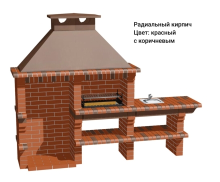 Печь Аристократ 814 Прямоугольный кирпич микс коричневого с желтым, фото 12