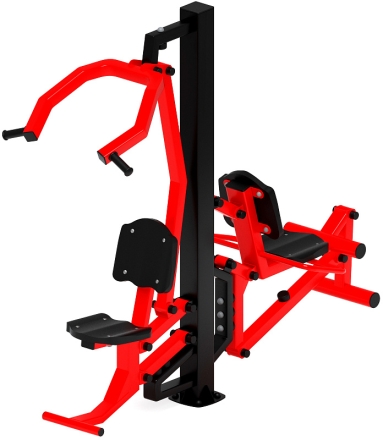 Тяга верхняя+Флекс (красный) - Уличный тренажер - СТ 021-11.И1, фото 1