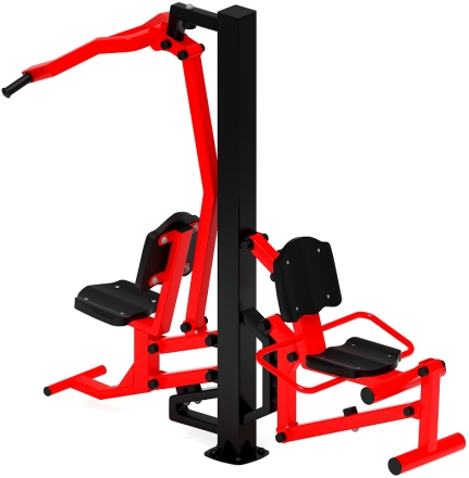 Тяга верхняя+Флекс (красный) - Уличный тренажер - СТ 021-11.И1, фото 4