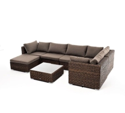 Зона 16 Лунго трансформирующаяся лаунж-зона из искусственного ротанга, цвет коричневый, фото 6