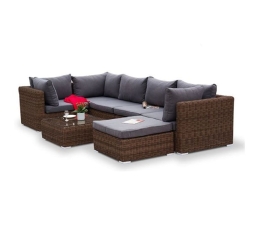 Зона 16 Лунго трансформирующаяся лаунж-зона из искусственного ротанга, цвет коричневый, фото 4