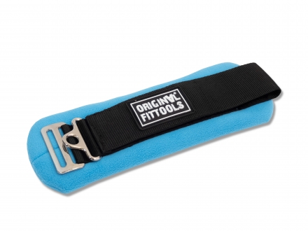 Ремень для тренировки мышц бедра и ягодиц регулируемый синий (F0-кольцо), фото 2