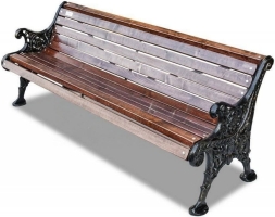 Скамейка чугунная Вензель 0.6 м, фото 2