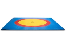 Борцовский ковёр 12х12,Трёхцветный, маты ППЭ/НПЭ плотностью 160 кг/м3