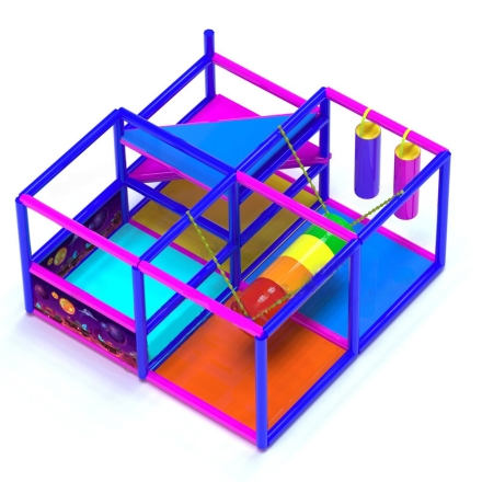 Детский игровой лабиринт «Малыш с крышей» 5,6м² (2,35*2,35*2,5м), фото 3