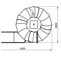Скат спиральной горки с туннелем из нержавеющей стали, фото 4