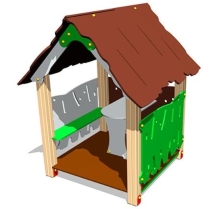 Детский игровой домик Хижина ИМ110 для улицы