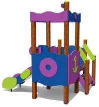 Игровой комплекс 070285.21 H=650 для детей 2-4 года для уличной площадки Игровой комплекс 070285.21 H=650 для детей 2-4 года для уличной площадки