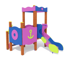 Игровой комплекс 070285.21 H=650 для детей 2-4 года для уличной площадки Игровой комплекс 070285.21 H=650 для детей 2-4 года для уличной площадки