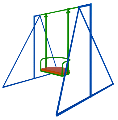 Детские качели К2 CКИ 004 для уличной площадки, фото 1