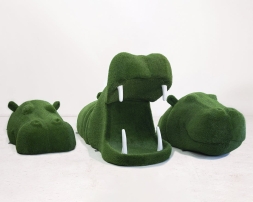 Топиари композиция бегемоты семья - газон Eco, фото 1