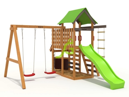 Детская площадка IgraGrad W3s, Сосна / Салатовый, фото 4