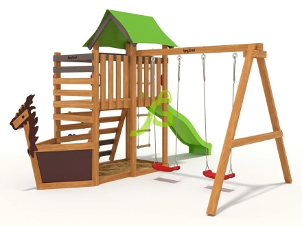 Детская площадка IgraGrad W3s, Сосна / Салатовый, фото 2