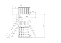 Подвес с кольцами и канатом опция Твикс Сибирика 