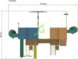 Детская площадка IgraGrad Домик 7 мод.2, фото 6 Детская площадка IgraGrad Домик 7 мод.2, фото 6