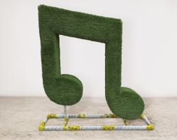 Топиари нота, h=160 см - газон Deluxe, фото 1