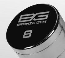 BRONZE GYM BG-PA-DB-C08 Гантель хромированная 8 кг BRONZE GYM BG-PA-DB-C08 Гантель хромированная 8 кг