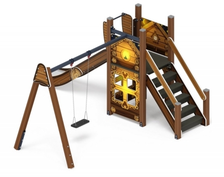 Детская игровая площадка Счастливое детство Эко ДИК 2.01.01-02 H=1200, фото 3