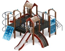 Детская игровая площадка Дворик детства (Алтай) горка Н 1200 ДИК 2.01.4.01-04