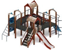 Детская игровая площадка Дворик детства (Алтай) горка Н 1200 ДИК 2.01.4.01-04