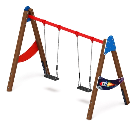 Качели двойные Д2 - ИО 12.Д.03.03.02-П - (Космопорт), фото 3