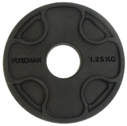 Олимпийский обрезиненный диск FOREMAN PRR, фото 1