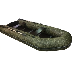 Надувная моторная лодка ПВХ Flinc (Флинк) FT290L камуфляж камыш, фото 1