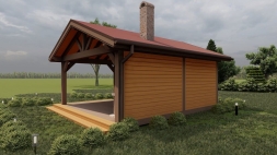 Закрытая беседка ФЛОРТ с барбекю, фото 8