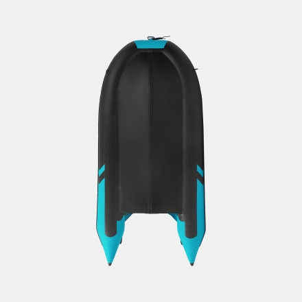 Gladiator B 370 AL LIGHT Черно-бирюзовый моторная лодка ПВХ Алюминиевый пайол, фото 4