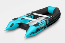Gladiator B 370 AL LIGHT Черно-бирюзовый моторная лодка ПВХ Алюминиевый пайол