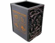 Урна уличная «Ампир» для раздельного сбора мусора