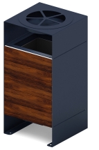 Урна парковая с пепельницей - МФ 50.02.02 (под анкера) Урна парковая с пепельницей - МФ 50.02.02 (под анкера)