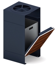 Урна парковая с пепельницей - МФ 50.02.02 (под анкера) Урна парковая с пепельницей - МФ 50.02.02 (под анкера)