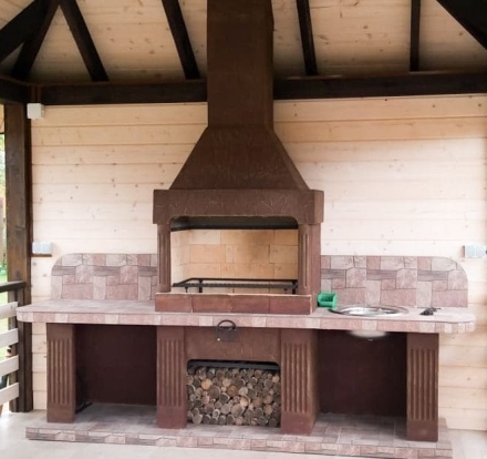 Печь № 16 — Печь барбекю с двумя рабочими столами (или мойкой), фото 13
