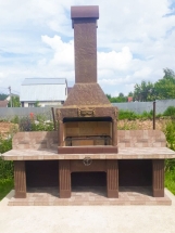 Печь № 16 — Печь барбекю с двумя рабочими столами (или мойкой)