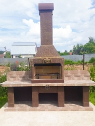 Печь № 16 — Печь барбекю с двумя рабочими столами (или мойкой), фото 8