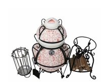 Тандыр керамический Венецианский купец Red (в комплекте дровница-подставка под крышку) Тандыр керамический Венецианский купец Red (в комплекте дровница-подставка под крышку)