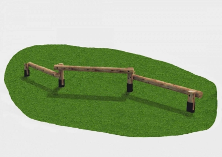 Балансировочное бревно тройное, фото 1