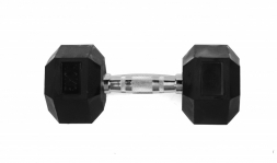 Гантель гексагональная обрезиненная Lite Weights 3186LW, 10кг, фото 2