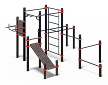 Гимнастический комплекс для воркаута «Богатырь» (PAW-66), опорный столб 108х3,5 мм