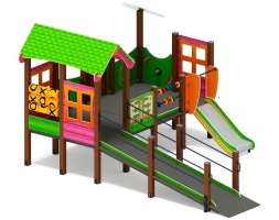 Детская игровая площадка Манеж Забота Лукоморье ДОВ 20.25.01-01, фото 4