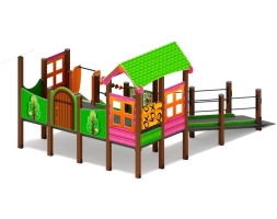 Детская игровая площадка Манеж Забота Лукоморье ДОВ 20.25.01-01, фото 3